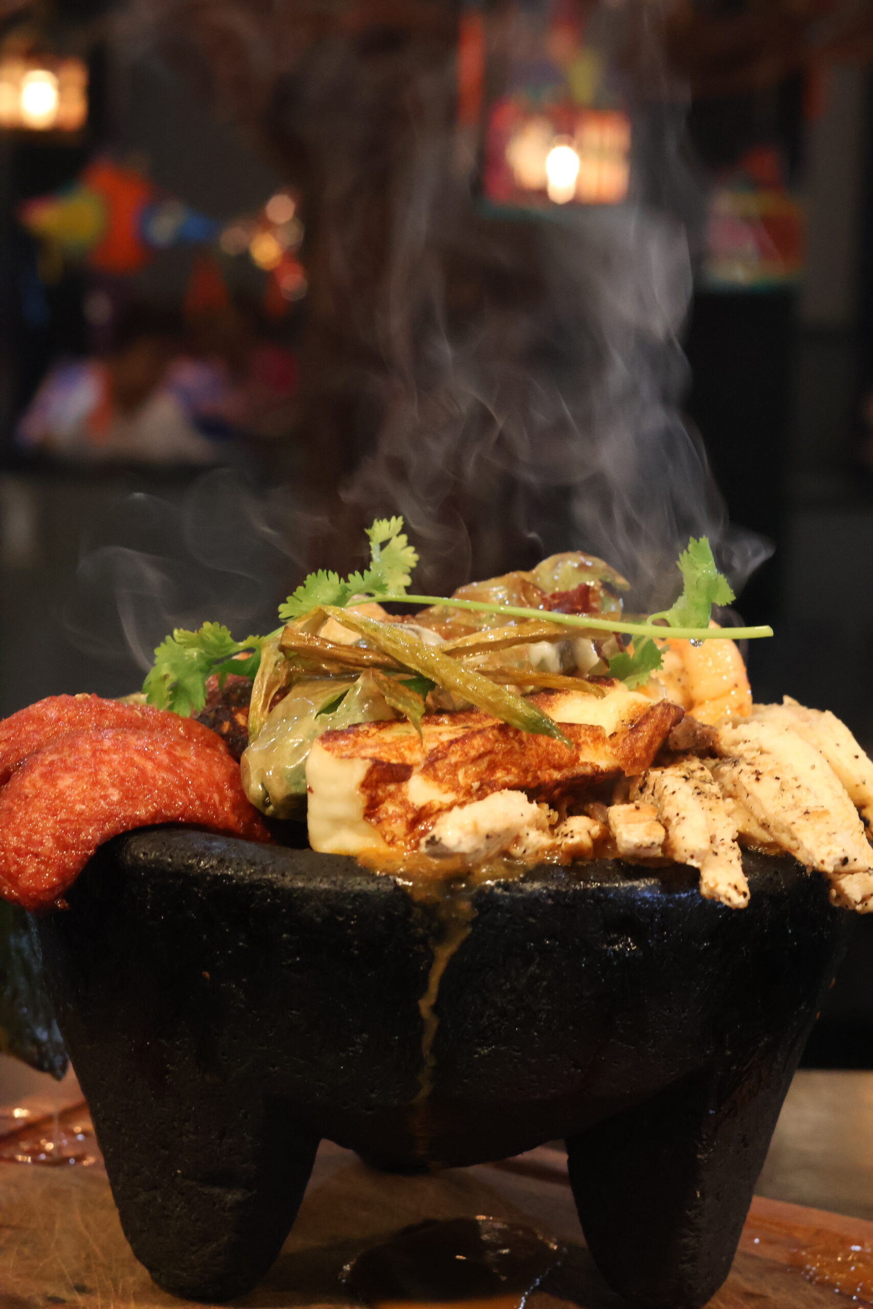 A composed Mexican dish